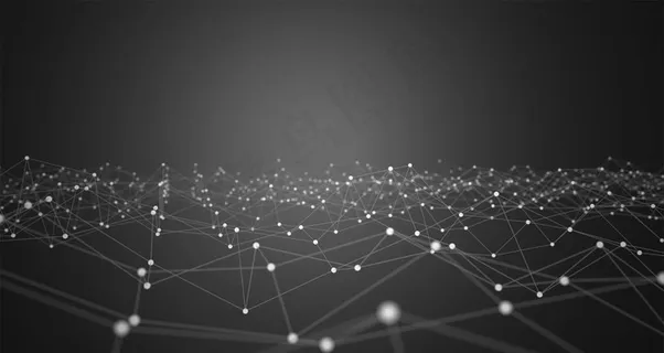 点线蓝色科技背景图片 点线蓝色科技背景图片