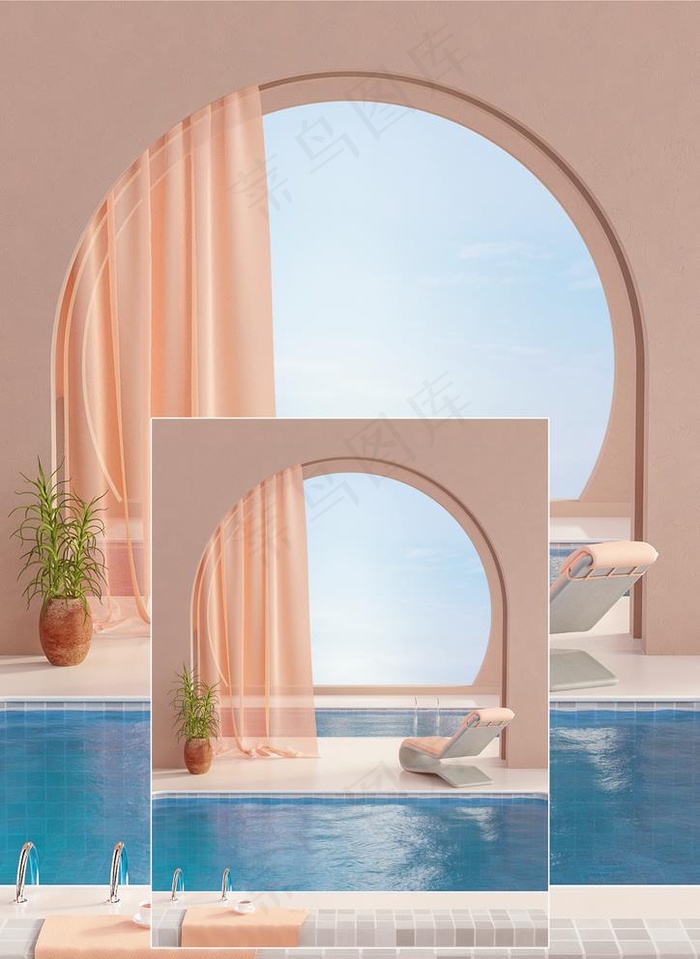 电商高清大气背景搭建素材图片