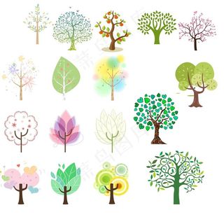 卡通树图片