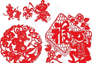 2020鼠年剪纸图片