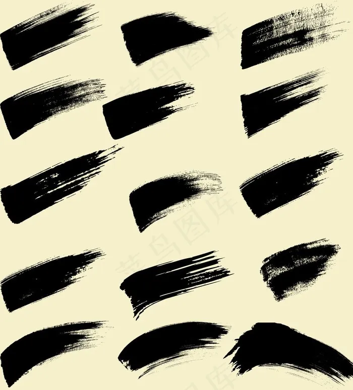 笔触毛笔图片(6767X7240(DPI:300))psd模版下载