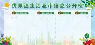 超市公示栏图片