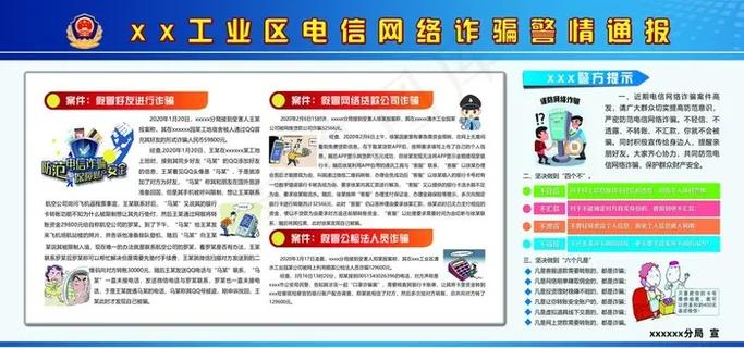 电信诈骗预防诈骗海报 防电信诈图片