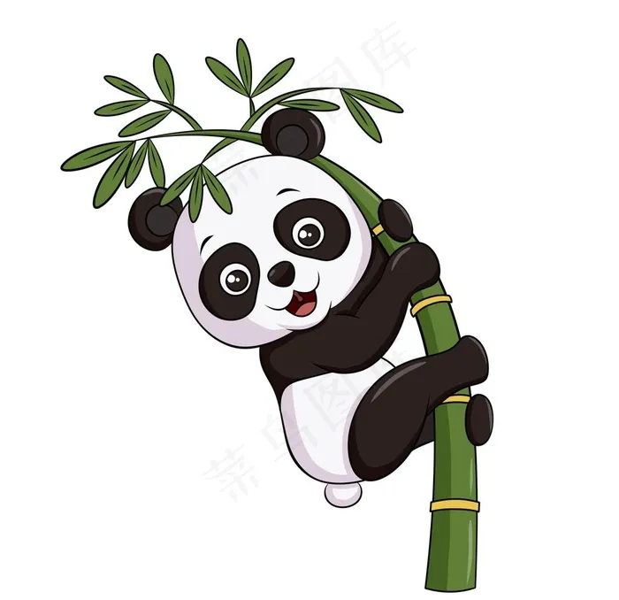 卡通熊猫图片psd模版下载