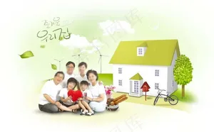幸福家庭图片