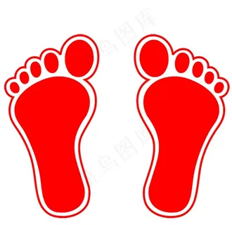 卡通脚丫子 地贴图片