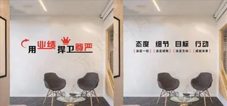 公司标语态度细节目标行动形象墙图片