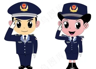 警察矢量图图片