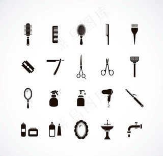
                    理发图标美发美容图标图片
            