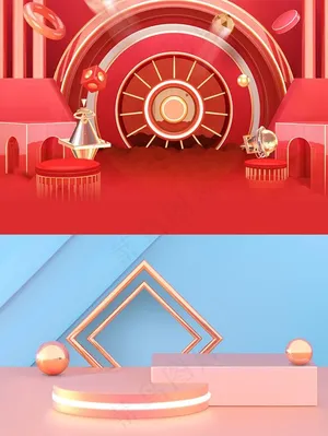 C4D电商场景背景JPG图片