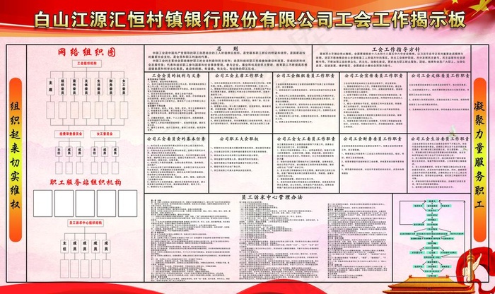 银行工会工作揭示板图片(6803X4252(DPI:72))psd模版下载