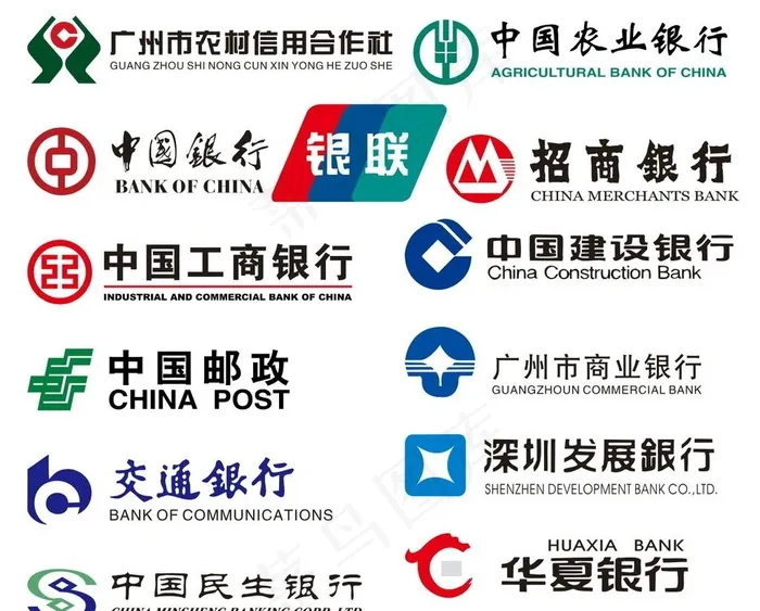 银行loog图片cdr矢量模版下载