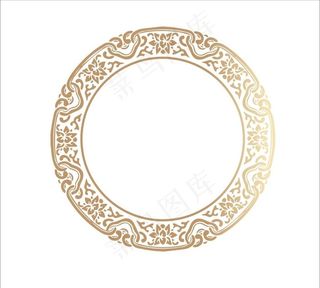 圆花边图片