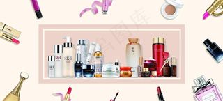 化妆品彩妆口红活动海报展板全球图片