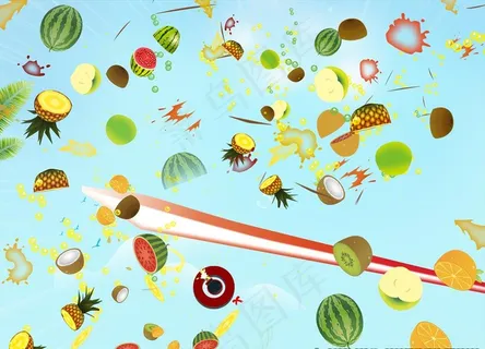 水果 忍者 切水果图片