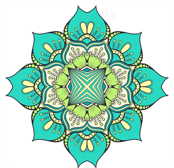 矢量花纹图片eps,ai矢量模版下载