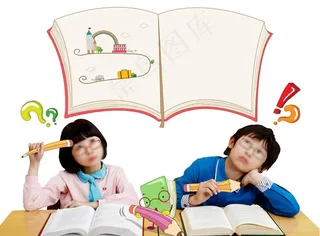 学习的孩子图片