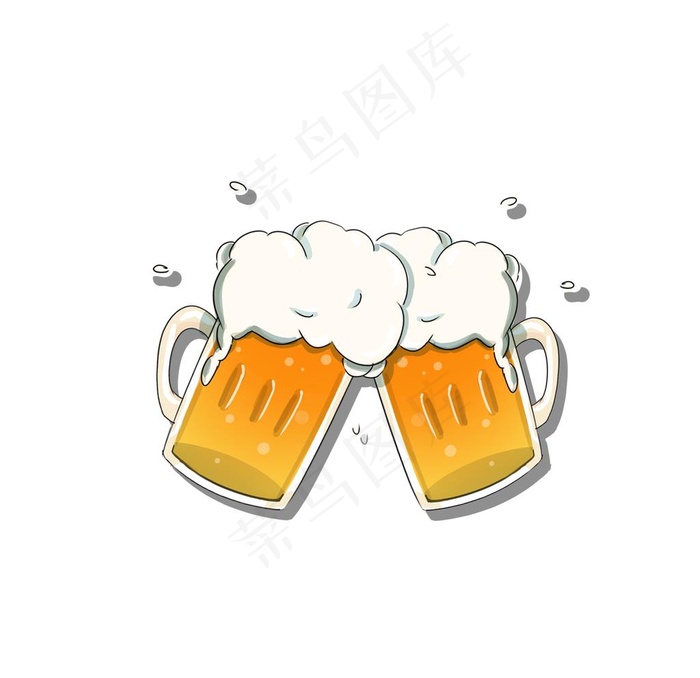 卡通啤酒图片