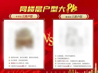 地产户型pk榜 业绩对比图片
