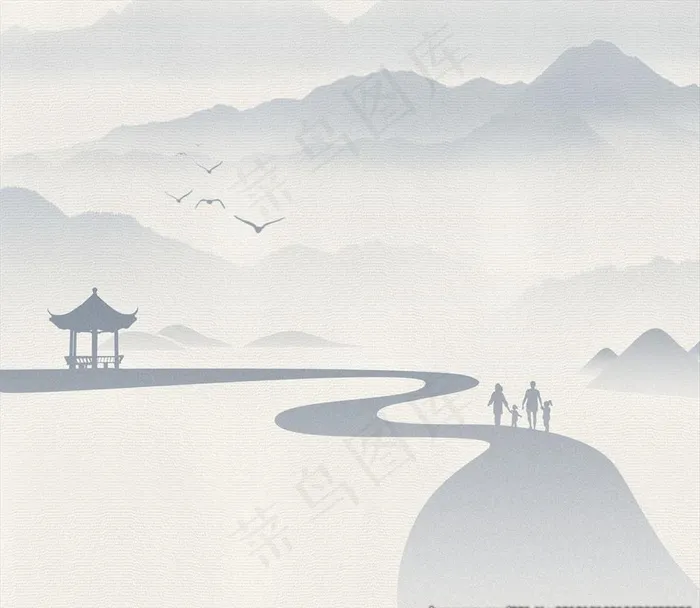 中式 山禅图片(2362X2126(DPI:300))psd模版下载