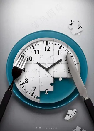 创意时间背景图片