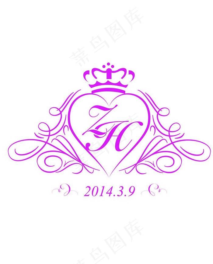 婚礼 logo图片ai矢量模版下载