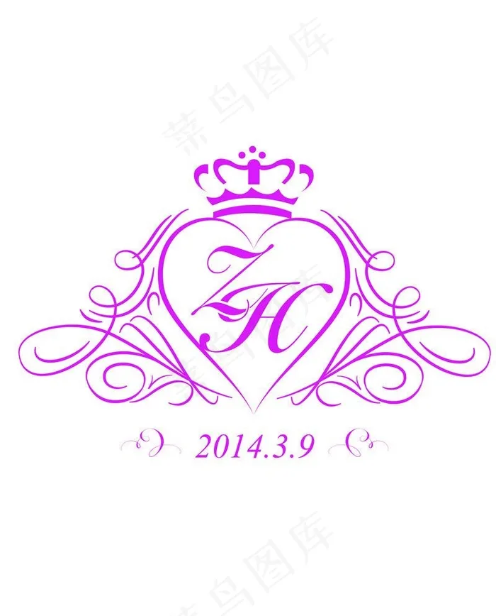 婚礼 logo图片ai矢量模版下载