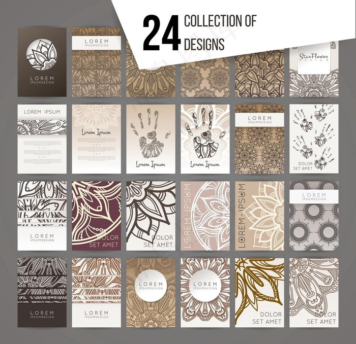 欧式花纹卡片图片