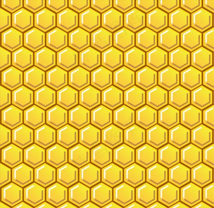 蜂巢图片ai矢量模版下载