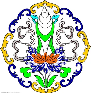 西藏八祥图手描图片