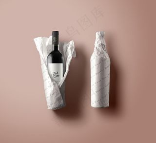 红酒包装样机图片