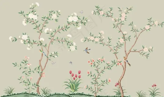 新中式花鸟工笔画图片 新中式花鸟工笔画图片