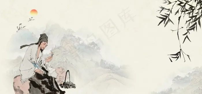 中医国风古风传统背景素材图片