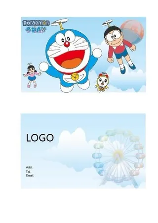 多啦A梦卡通名片图片
