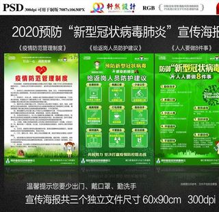 新冠病肺炎宣传海报图片