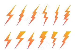 闪电图标合集图片