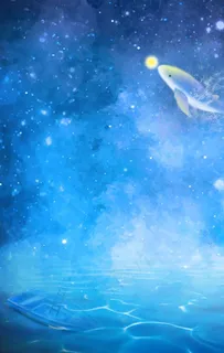 梦幻星空鲸鱼吐泡泡图片 梦幻星空鲸鱼吐泡泡图片