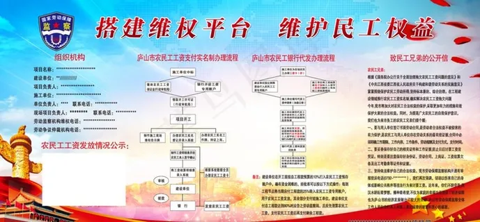 监察维护民工牌图片