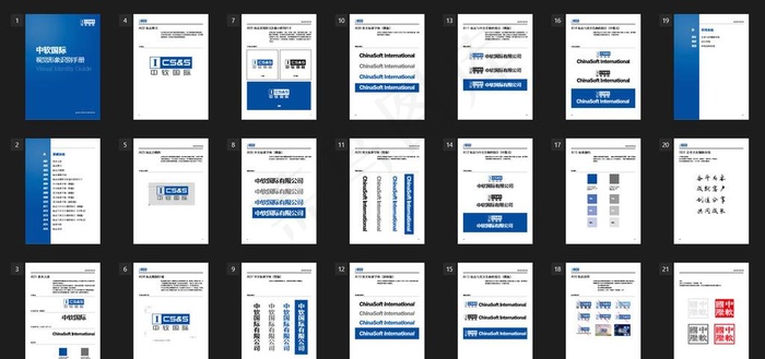 中软国际VI手册图片cdr矢量模版下载