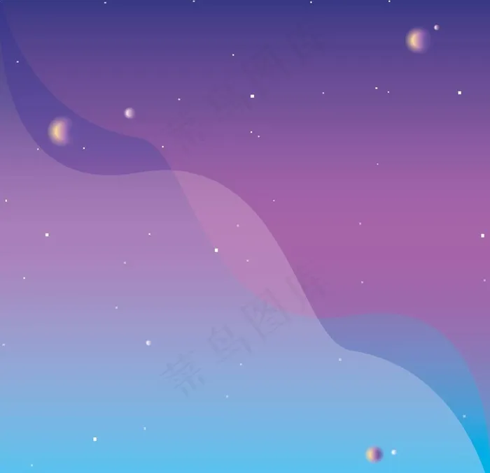 宇宙星空宇航员飞船插画图片