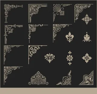 欧式花纹边框图片