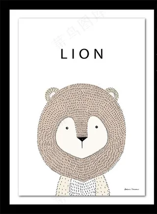 动物装饰画图片