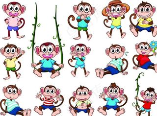 卡通猴图片