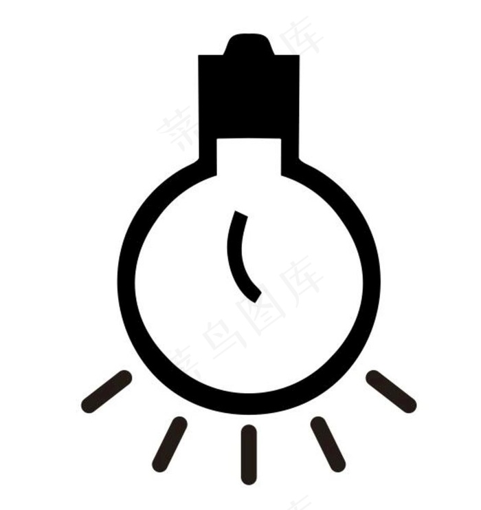 矢量电灯泡图片cdr矢量模版下载