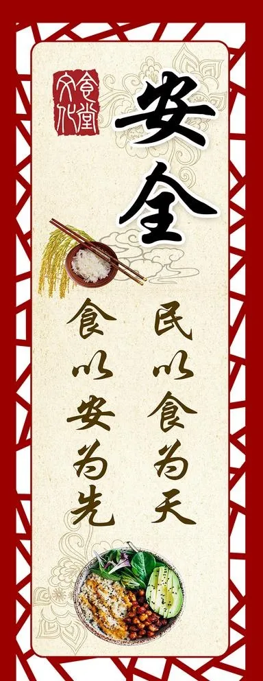 食堂标语  食堂文化图片(1772X4724(DPI:100))psd模版下载