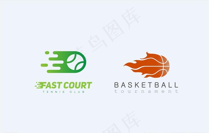 篮球 网球 矢量图形图片