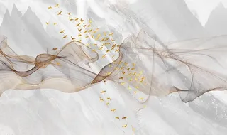 大理石金色线条图片