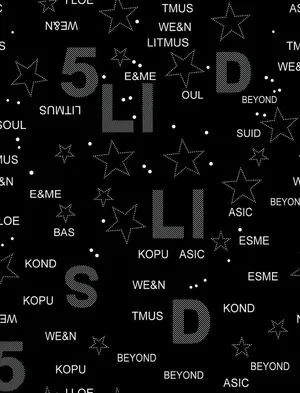 字母五角星图片