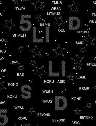 字母五角星图片