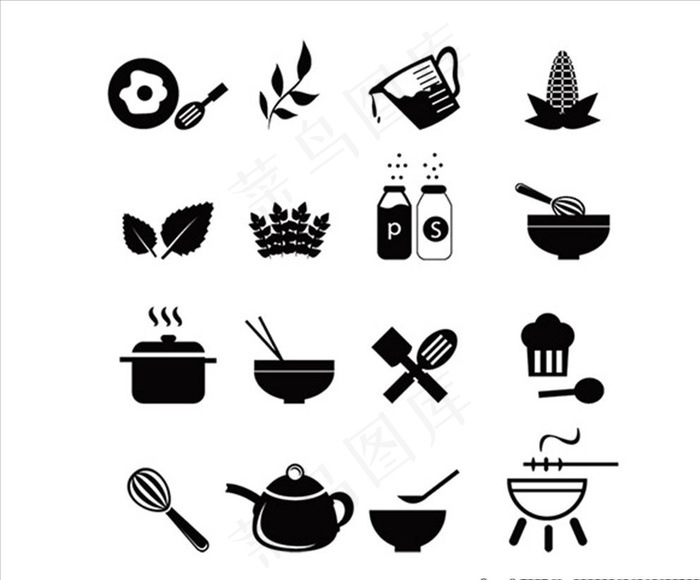 厨房工具图标图片